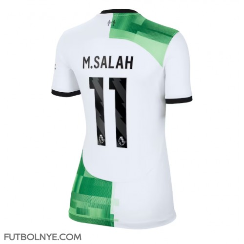 Camiseta Liverpool Mohamed Salah #11 Visitante Equipación para mujer 2023-24 manga corta